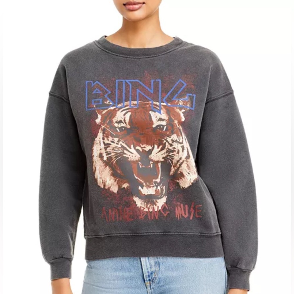 Anine Bing Tiger Graphic Sweatshirt